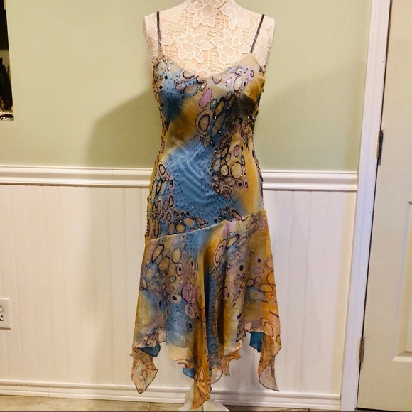Vintage Sue Wong Nocturne Beaded Silk 